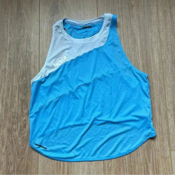 Hoka One One Size Large Medium Blue with Light Blue Glide Tank - Picture 4 of 7